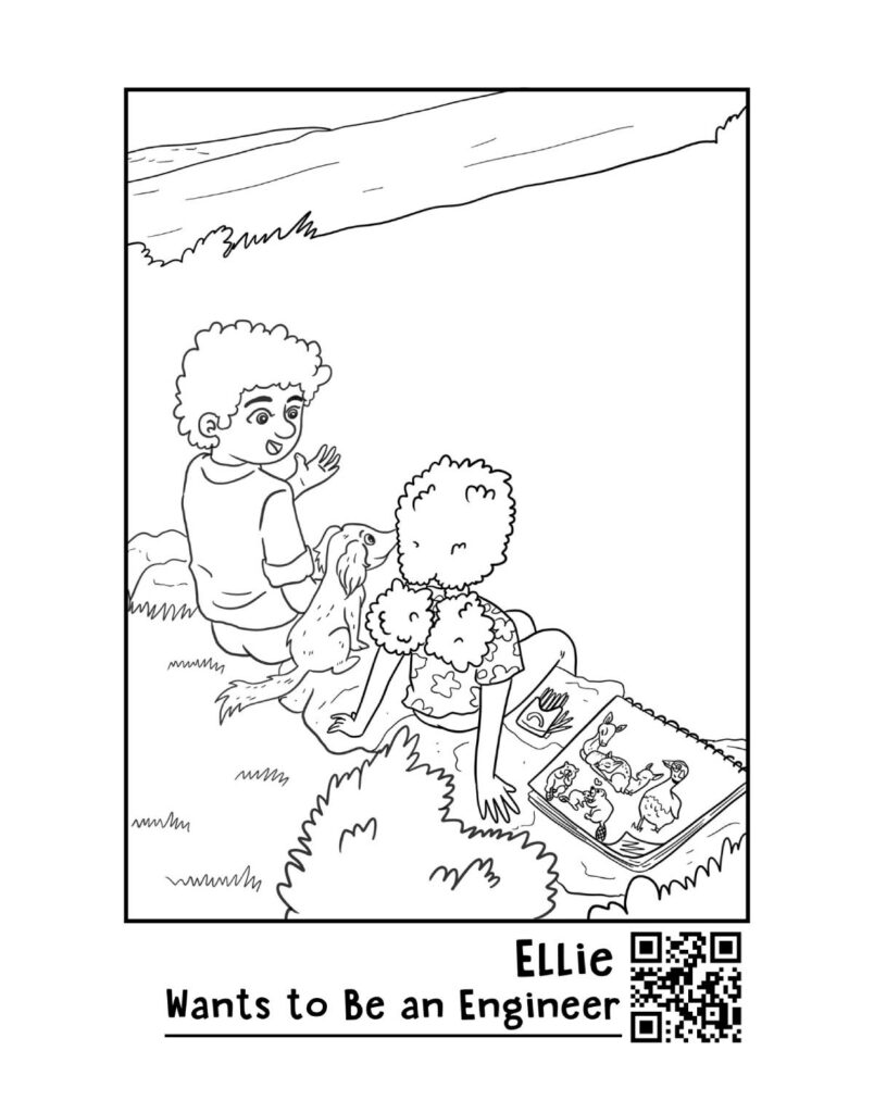 leo oster and laura galan ellie wants to be an engineer coloring sheets